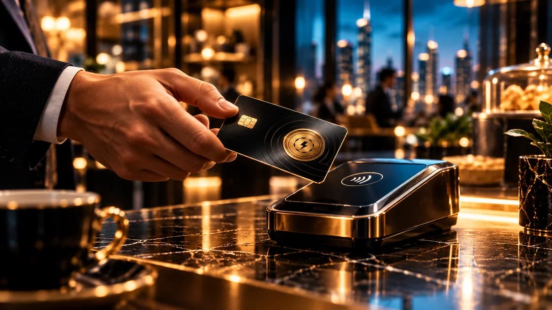 Imagined contactless payment with a ReCore card concept